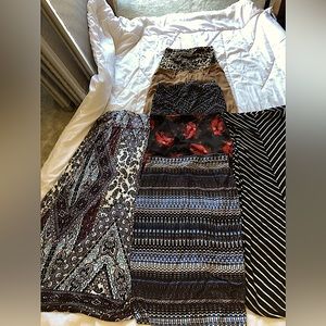 🌈SOLD🌈Cute maxi & midi skirts sizes M-L Lot of (7) total - Forever 21/Matt M